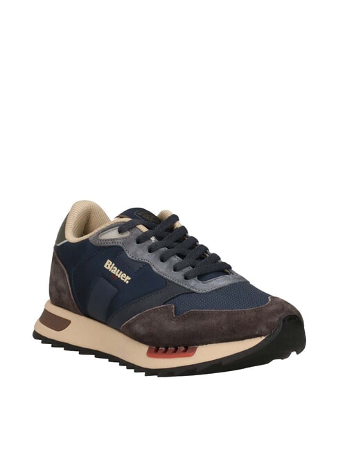 RYDER Sneakers navy/brown - Scarpe Uomo