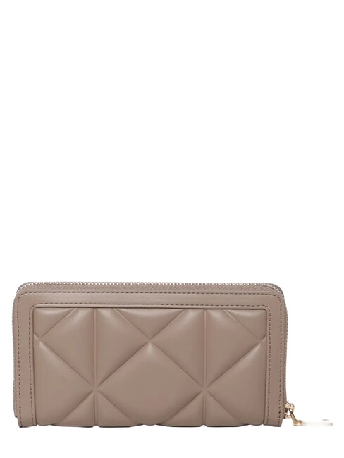 EMBOSSED QUILTED Portafoglio large, ziparound sabbia - Portafogli Donna