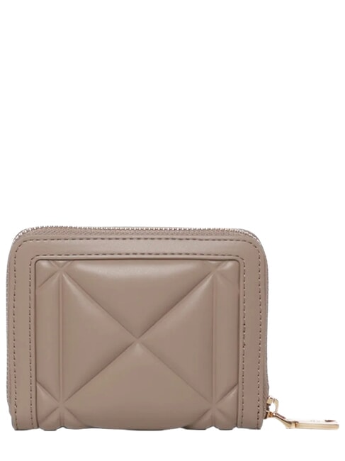 EMBOSSED QUILTED Portafoglio compatto, ziparound sabbia - Portafogli Donna