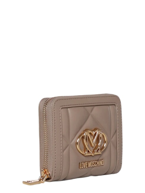 EMBOSSED QUILTED Portafoglio compatto, ziparound sabbia - Portafogli Donna