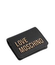 LOVE MOSCHINO BOLD LOVE Portafoglio compatto, ziparound Nero - Portafogli Donna - 4