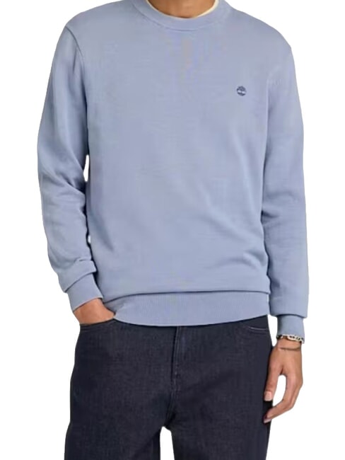WILLIAMS RIVER Maglioncino girocollo medium blue - Maglie Uomo