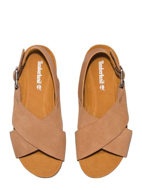 MALIBU WAVES Sandali in pelle indian tan - Scarpe Donna