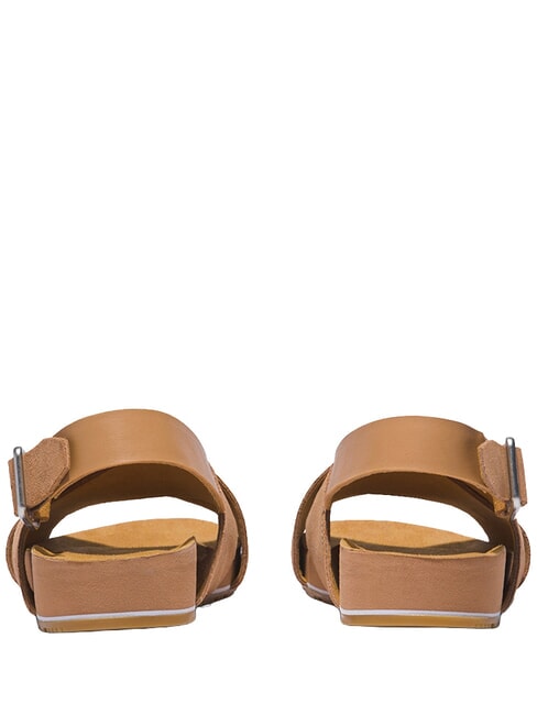 MALIBU WAVES Sandali in pelle indian tan - Scarpe Donna