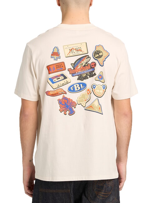 MAGNET T-shirt a maniche corte, puro cotone vintage white - T-shirt Uomo