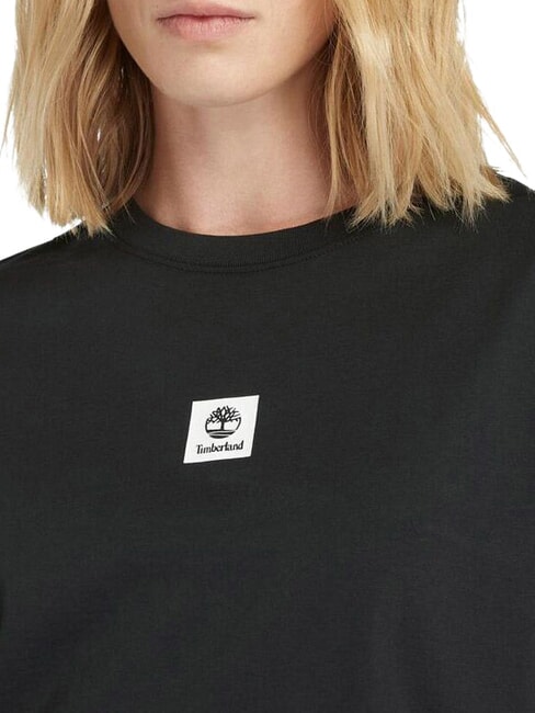 STACK LOGO  T-Shirt in cotone NERO - T-shirt e Top Donna