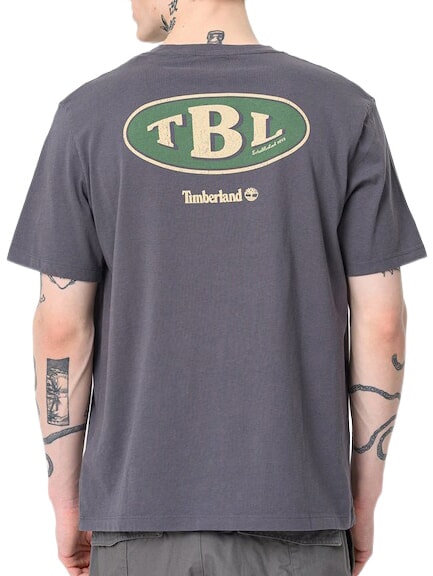 GAS STATION T-shirt a maniche corte, puro cotone blackened pearl - T-shirt Uomo