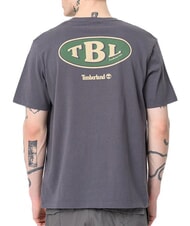 TIMBERLAND GAS STATION T-shirt a maniche corte, puro cotone blackened pearl - T-shirt Uomo - 2