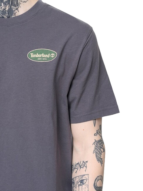 GAS STATION T-shirt a maniche corte, puro cotone blackened pearl - T-shirt Uomo