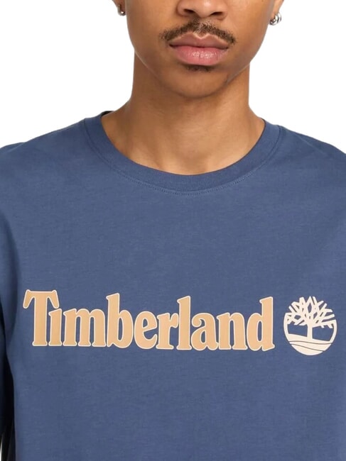 KENNEBEC RIVER LINEAR LOGO T-shirt in cotone oceana - T-shirt Uomo
