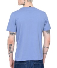 TIMBERLAND KENNEBEC RIVER LINEAR LOGO T-shirt in cotone medium blue - T-shirt Uomo - 2