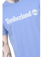 TIMBERLAND KENNEBEC RIVER LINEAR LOGO T-shirt in cotone medium blue - T-shirt Uomo - 5