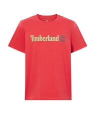 TIMBERLAND KENNEBEC RIVER LINEAR LOGO T-shirt in cotone american beauty - T-shirt Uomo - 5