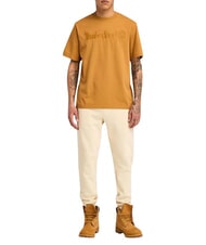 TIMBERLAND EMBROIDERY TONAL T-shirt in cotone wheat boot - T-shirt Uomo - 3