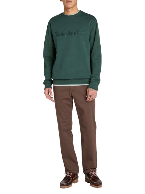 EMBROIDERY TONAL Felpa girocollo green gables - Felpe Uomo