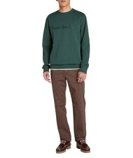 TIMBERLAND EMBROIDERY TONAL Felpa girocollo green gables - Felpe Uomo - 4