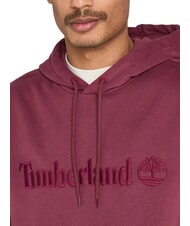 TIMBERLAND EMBROIDERY TONAL Felpa con cappuccio burgundy - Felpe Uomo - 3