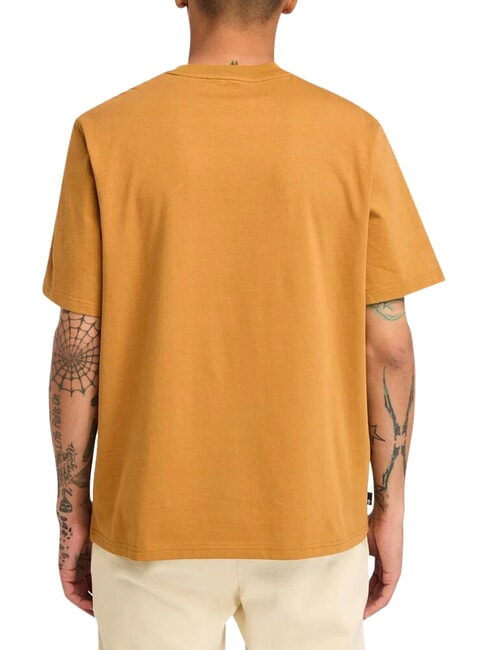 EMBROIDERY TONAL T-shirt in cotone wheat boot - T-shirt Uomo