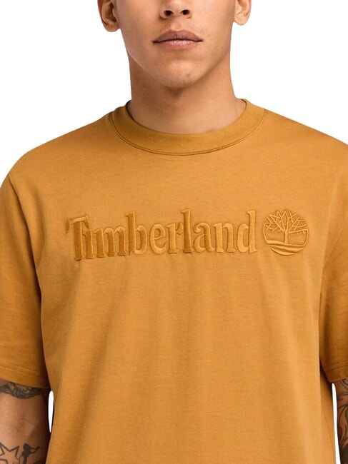 EMBROIDERY TONAL T-shirt in cotone wheat boot - T-shirt Uomo