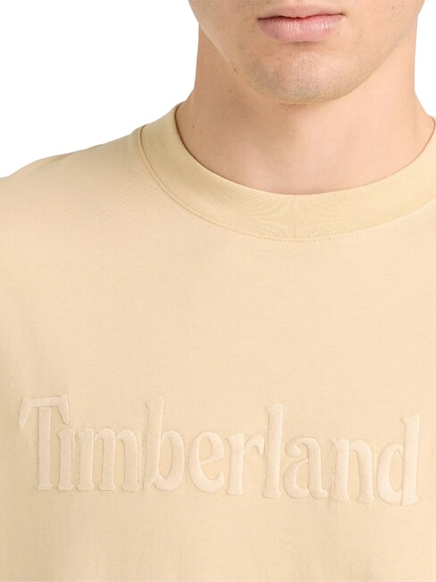 EMBROIDERY TONAL T-shirt in cotone putty - T-shirt Uomo