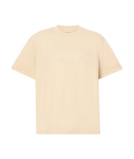 TIMBERLAND EMBROIDERY TONAL T-shirt in cotone putty - T-shirt Uomo - 4
