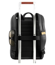 PIQUADRO RUSSEL Zaino porta PC 14", in pelle Nero - Zaini da lavoro porta PC - 3