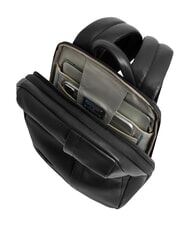 PIQUADRO RUSSEL Zaino porta PC 14", in pelle Nero - Zaini da lavoro porta PC - 4