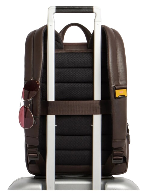 RUSSEL Zaino porta PC 14", in pelle MORO - Zaini da lavoro porta PC