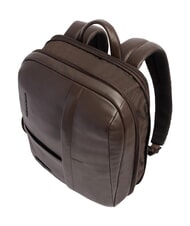 PIQUADRO RUSSEL Zaino porta PC 14", in pelle MORO - Zaini da lavoro porta PC - 4