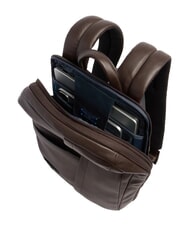 PIQUADRO RUSSEL Zaino porta PC 14", in pelle MORO - Zaini da lavoro porta PC - 5
