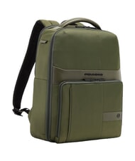 PIQUADRO WOLLEM Zaino in pelle e tessuto, porta pc 14" VERDE - Zaini da lavoro porta PC - 2