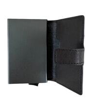 PIQUADRO BLACK SQUARE Astuccio portacard in pelle verde/testa di moro - Portafogli Uomo - 2
