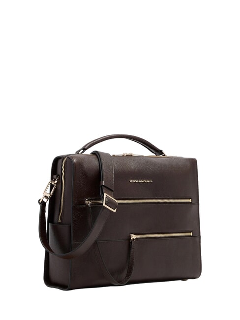 W140 Cartella porta PC 14" MARRONE - Cartelle Lavoro
