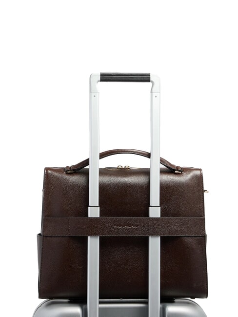 W140 Cartella porta PC 14" MARRONE - Cartelle Lavoro