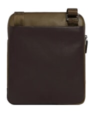 PIQUADRO BLACK SQUARE  Borsello in pelle piatto verde/testa di moro - Tracolle Uomo - 3