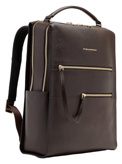 PATRICIA Zaino porta PC 15,6", in pelle MARRONE - Borse Donna