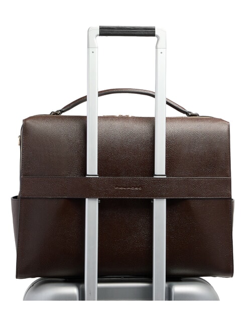 PATRICIA Cartella porta PC 14", in pelle MARRONE - Cartelle Lavoro