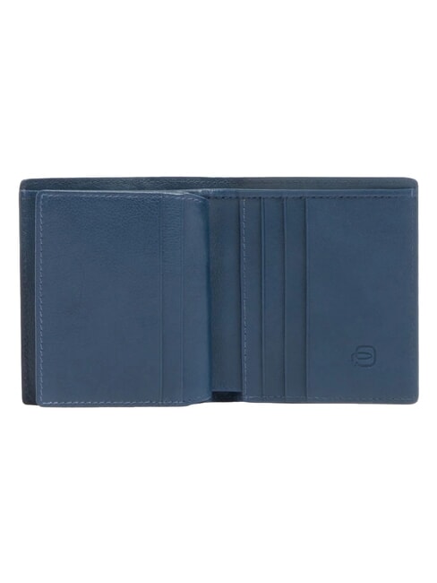 W143 Portafoglio in pelle blu - Portafogli Uomo