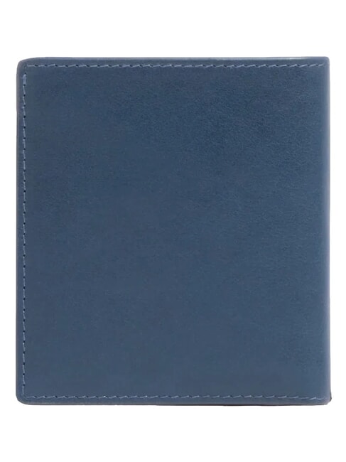 W143 Portafoglio in pelle blu - Portafogli Uomo