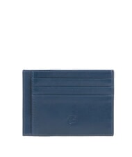 PIQUADRO W143 Portacard piatto in pelle blu - Portafogli Uomo - 2