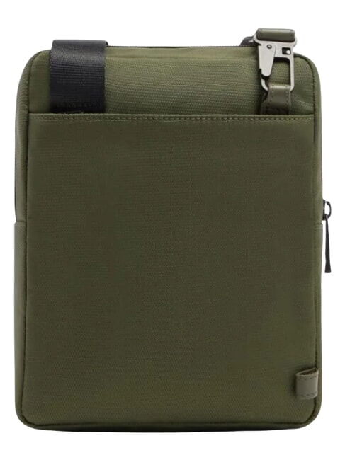 WOLLEM Borsello porta ipad mini tessuto e pelle VERDE - Tracolle Uomo