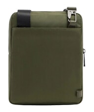 PIQUADRO WOLLEM Borsello porta ipad mini tessuto e pelle VERDE - Tracolle Uomo - 3