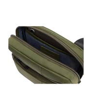 PIQUADRO WOLLEM Borsello porta ipad mini tessuto e pelle VERDE - Tracolle Uomo - 4