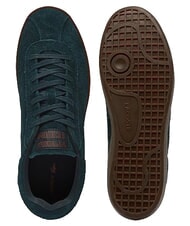 LACOSTE BASESHOT Sneakers in pelle dk grn/dk gum - Scarpe Uomo - 3