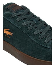 LACOSTE BASESHOT Sneakers in pelle dk grn/dk gum - Scarpe Uomo - 6