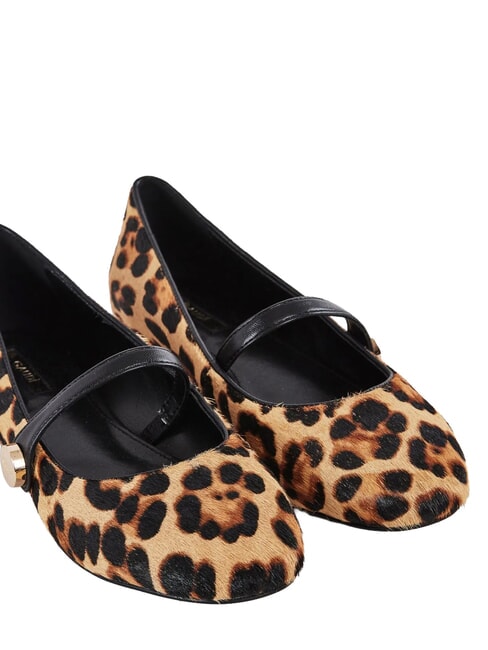 GYPSY PONY HAIR MACULA Ballerine in pelle tan - Scarpe Donna