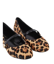 GAUD&Igrave; GYPSY PONY HAIR MACULA Ballerine in pelle tan - Scarpe Donna - 5