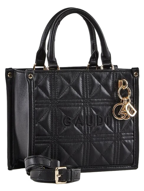 LETIZIA Mini shopping bag con charm NERO - Borse Donna