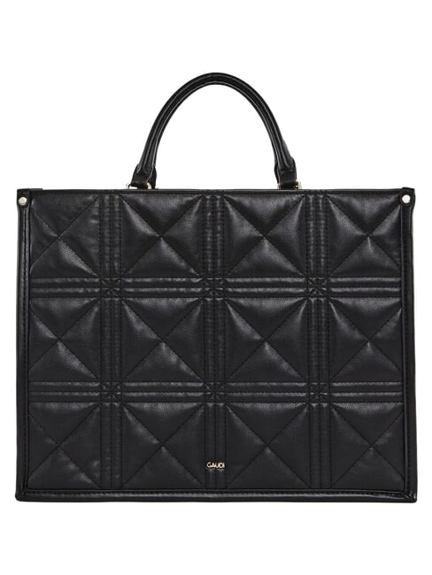 LETIZIA Shopping bag con charm NERO - Borse Donna
