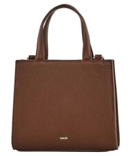 GAUD&Igrave; EMILY FLOCK Mini shopping bag con logo e tracolla chocolate - Borse Donna - 3